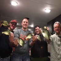 Ice Fishing Crappies Group House